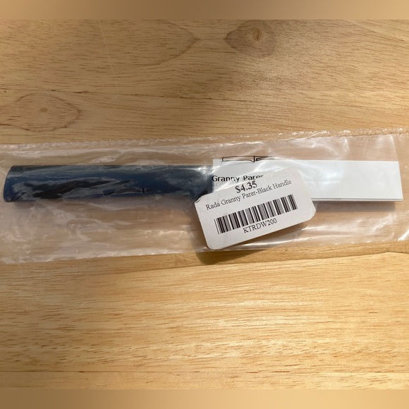 RADA CUTLERY Granny Paring Knife W200 Stainless Steel Blade Black Handle USA - Picture 3 of 6